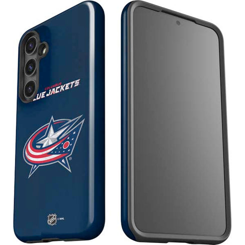 NHL Columbus Blue Jackets Distressed Galaxy S25 Plus Impact Case
